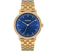 NIXON Montre Homme Quartz- Affichage Analogique Bracelet Acier Inoxydable Or et Cadran Or A1057-2735-00