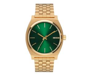 NIXON Montre Mixte Adulte Quartz- Affichage Analogique Bracelet Acier Inoxydable Or et Cadran Vert A045-1919-00