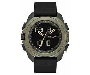 NIXON Ripley A1267 - Surplus/Black - Men's Analog/Digital Adventure Watch (47mm Watch Face, 23mm PU/Rubber/Silicone Band)