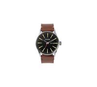 NIXON SENTRY LEATHER BLACK BROWN