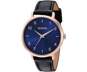 NIXON The Arrow Montre Femme Analogique Quartz avec Bracelet Cuir A10912763