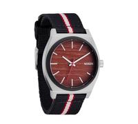 Nixon Time Teller Nylon Argent/Palissandre/Rayures noires 37 mm