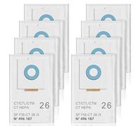 NIXOOT Lot de 8 sacs à poussière 496187 pour Festool SELFCLEAN CT 26 / CTM 26 E/CTL 26 E série CLEANTEC pour camping-car, grande capacité filtre sac extracteur de poussière pièces de rechange