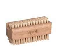NIY NIYOK 4022 Brosse de lavage à la main double face en bois de hêtre