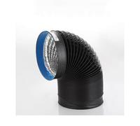 NIYADO Tuyau de Ventilation Flexible et rétractable en Aluminium PVC de 160 mm for Cuisine et CVC (Longueur: 1,5 à 6m)(2m)