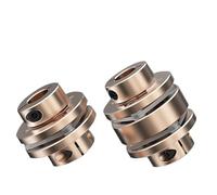 NIYAKA Accouplement à Bride Le D40L35/50, coupleur d'arbre de Moteur Flexible, diaphragmes en Aluminium, Joint Universel for imprimante 3D Cardan(LE2-B-D40L50-12X12)