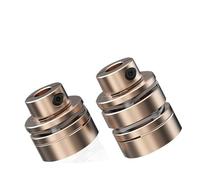 NIYAKA Accouplement à Bride LED D45L35/50, coupleur d'arbre de Moteur Flexible, diaphragmes en Aluminium, Joint Universel for imprimante 3D Cardan Rc(LED1-B-D45L35-8X12)