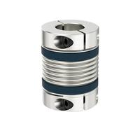 NIYAKA Accouplement d'arbre LB B D82L100, coupleur de Moteur Flexible à Soufflet, en Aluminium, Haute élasticité, Joint Universel, imprimante 3D, Cardan(LB-B-D82L100-20X22)