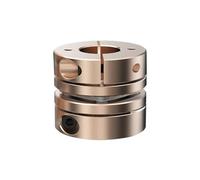 NIYAKA Coupleur d'arbre D32L28, couplage Flexible en Aluminium à Disque Unique for la Personnalisation de la rainure de clavette de l'imprimante 3D(5X7)