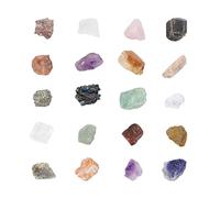 NIYANGLE 1 Boîte Coffret Chakra Cristal Naturel de Irregulière pour Lithothérapie Décoration de Maison