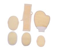 NIYANGLE 1 Ensemble Bain Exfoliant Set Pratique Bain pour Nettoyage Élimination Impuretés et Circulation Sanguine Améliorée