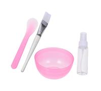 NIYANGLE 1 Ensemble Bol à Diy Brosse et Flacon Spray Outils de Mélange pour Masques Faciaux Bol Antidérapant et Tige de Mélange Application Facile et Pratique Couleur