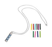 NIYANGLE 1 ensemble de colliers et pendentifs diffuseurs d'huiles essentielles en acier inoxydable avec de recharge