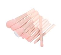 NIYANGLE 1 Ensemble De Pinceaux De Maquillage Estompeur Multi-Usages Blush Essence Blush Poudre Fixatrice Translucide Double Embout En Nylon Rose