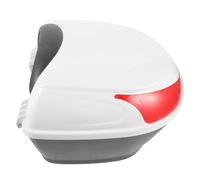 NIYANGLE 1 Jeu Coffre De Voiture Électrique Sacoche De Selle De Mallette De Rangement De Petite Pochette Caisse De Péage Coffre De Rangement Blanche Bicyclette Plastique Siège Arrière