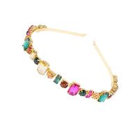 NIYANGLE 1 Pièce Bandeau Rhinestones Colorés Accessoire de Mode Élégant pour Occasions Spéciales