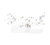 NIYANGLE 1 Pièce Couronne de Fleurs pour Mariage Bandeau Perles et Accessoire pour Événements Festifs et Photographie