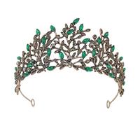 NIYANGLE 1 Pièce Couronne de Mariage Rétro avec Diadème de Luxe Accessoire Élégant pour Mariée Demoiselle et Événements Spéciaux