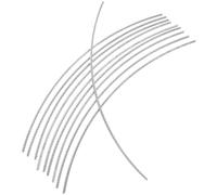 NIYANGLE 10 Frettes en Cuivre Blanc 2,9 Mm pour Guitare Folk et Électrique 10 Pièces de 200 Mm Accessoires pour Manche de Guitare Remplacement de Frettes pour Luthier Fabrication