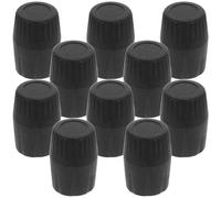 NIYANGLE 10 Pcs Plastic Mic Rack Protector Caps with Rubber Pin Sleeve for Microphone Video Recording and Studio Accessories, Diameter 19mm