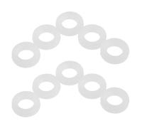 NIYANGLE 10 Pièces Cale de Charnière pour Porte de Congélateur en Plastique Blanc Compatible Large pour Assemblage de Porte et Systèmes de Charnières de Congélateur