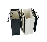 NIYANGLE 10 Pièces de papier de mariage habillé de cosmétique de souvenir de souvenirs Noir Boîtes de faveur de la fête Black