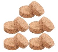 NIYANGLE 10 Pièces Dessous de Pot de Fleurs 5x1,5 Cm en Liège Rond | Tapis pour Plantes et Tasses, Usage la Cuisine ou Cantine, Beige, Bois, Multi-usage, Peinturable