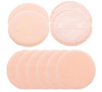 NIYANGLE 10 Pièces Houppettes Ronde Coton Doux pour Outils de Maquillage Confortables et Pratiques pour Filles