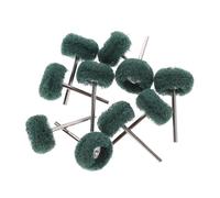 NIYANGLE 10 pièces Kit de Roues de Polissage pour Perceuse de Polissage Non Tissé Vert Double Accessoires de Nettoyage et Ponçage pour Voiture et Plastique