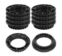 NIYANGLE 10 Pièces Light Socket Shade Rings Metal Threaded Collar For Lamp Fixture Retainer Heat-resistant Lamp Shade Adapters For Home Lighting Replacement