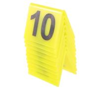 NIYANGLE 10 Pièces Marqueurs de Preuves en Acrylique Jaune, Décor