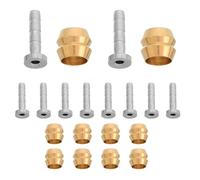 NIYANGLE 10 Pièces Olives de Durite de Frein Hydraulique VTT, Insert Aiguille Huile pour Freins à Disque, Connecteur de Disque Hydraulique Polyvalent, Accessoires Réparation Vélo