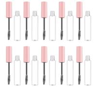 NIYANGLE 10 pièces Tube Mascara Vide Rechargeable pour Maquillage Yeux Bouteille Cosmétique Pratique et Étanche Lot de Rose pour Colle Rehaussement Cils et Crème Cils