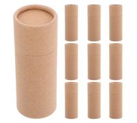 NIYANGLE 10 pièces Tubes Papier Kraft pour Artisanat et Emballage Cadeau Boîtes Cylindriques pour Thé Bonbons Aromathérapie Rangement Léger et Portable