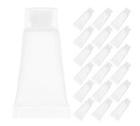 NIYANGLE 100 flacons d'échantillons : tubes souples vides de 5 ml/0,17 oz, idéaux pour les voyages - Contenants cosmétiques rechargeables pour crème contour des yeux et gloss à lèvres -