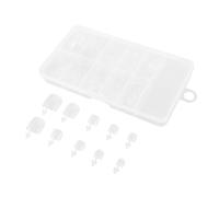 NIYANGLE 100 Pièces Armures Pour Les Pieds Kit De Pointes D'ongles Formes D'ongles Bouts D'ongles Clairs Conseils Pratiques Faux Ongles Conseils Bouts D'ongles Courts Plastique Transparent