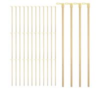 NIYANGLE 100 pièces Bâtons Bambou pour Lanternes Suspendues Manchettes de Lanternes Bois pour Décorations de Fête Japonaise Poignées Solides Accessoires pour Événements