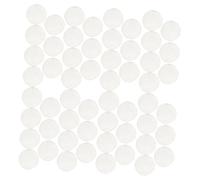 NIYANGLE 100 pièces Coquilles Plates Rondes à Double Breloques Naturelles Nacre Blanches pour Fabrication Bijoux DIY Accessoires Couture Décoratifs