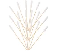 NIYANGLE 100 Pièces Cotons-tiges pour Animaux avec Tête en Coton Absorbant Large et Manche en Bois, Nettoyant Oreilles Chiens et Chats pour Soin Quotidien et Prévention des Infections