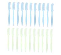 NIYANGLE 100 pièces Peigne à Cils Mini avec Manche Ergonomique Brosse Sourcils Professionnelle Portable pour Extensions et Maquillage Outil Pratique pour Séparer et Couleur Aléatoire