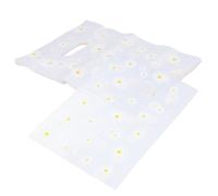 NIYANGLE 100 pièces Sachets Transparent à Motif Fleur Sac Main Fourre-Tout Léger et Emballage Cadeau Polyvalent pour Bijoux et Sac Offrir Cadeau Moyen