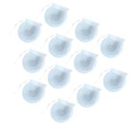 NIYANGLE 100 Sachets de Thé Jetables Ronds 75 Mm en Papier Blanc, Sachets Filtrants pour Thé en Vrac 3-10 G Cordon de Serrage, Infuseur Pratique pour Épices et Infusion à Usage Unique,