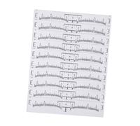NIYANGLE 100pièces Pied à Coulisse Outil de Mesure Jauge Jetable pour Sourcils avec Gabarit de Positionnement