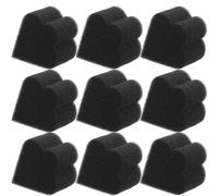 NIYANGLE 10pcs Éponges de Maquillage Noires pour Femmes, Forme Fleur Facile à Nettoyer Toucher Confortable, Applicateurs Multi-usages pour Poudre et Fond de Teint Visage
