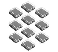 NIYANGLE 10pièces Lot de Boîtes de Rangement pour Badges et Médailles Étui de Présentation Transparent pour Bagues de Championnat Coffret Organisation pour Collection de Pins et Médailles