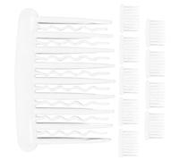 NIYANGLE 10pièces Peignes à Chignon Transparent Accessoires De Mariage Pour Femmes Peignes Décoratifs Français Pour Coiffures Élégantes Et Chignons Chic Pour Fixation De Voiles Et