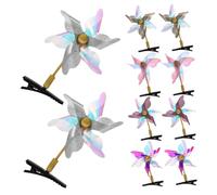 NIYANGLE 10pièces Pince à Cheveux Moulin à Vent Avec Paillettes Accessoires De Coiffure Éblouissants Pour Barrette Colorée Et Ludique