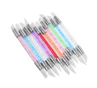 NIYANGLE 10pièces Stylos Sculpteurs Pour Ongles Silicone à Double Embout Pinceaux Acryliques Pour Motifs Gel Et Effet