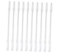 NIYANGLE 10pièces Tiges De Mélange Acier Inoxydable Pour Maquillage Et Manucure Outils Cosmétique Pratiques Et Compacts