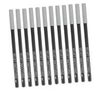 NIYANGLE 12 Crayons de Maquillage Yeux Noirs, Waterproof et Séchage Rapide, en Bois et Plastique, 12 Pièces pour Usage Professionnel ou Personnel